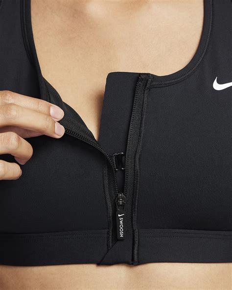 front zip sports bra nike